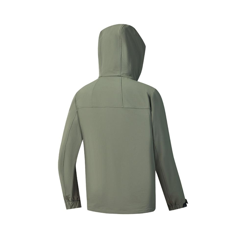 FILA Explorer Trendy Comfortable Versatile Casual Outdoor Hooded Woven Jacket Men jackets Ancient-Tree-Tea-Green A11M547704FKK