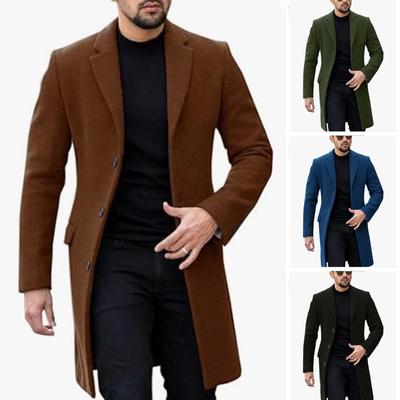 Wool Coat Men's Coat Single-breasted Cardigan Woolen Coat