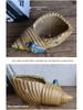 Large Unglazed Breathable Ceramic Succulent Pot for Asparagus Fern & Coin Grass - Creative Coarse Pottery Design