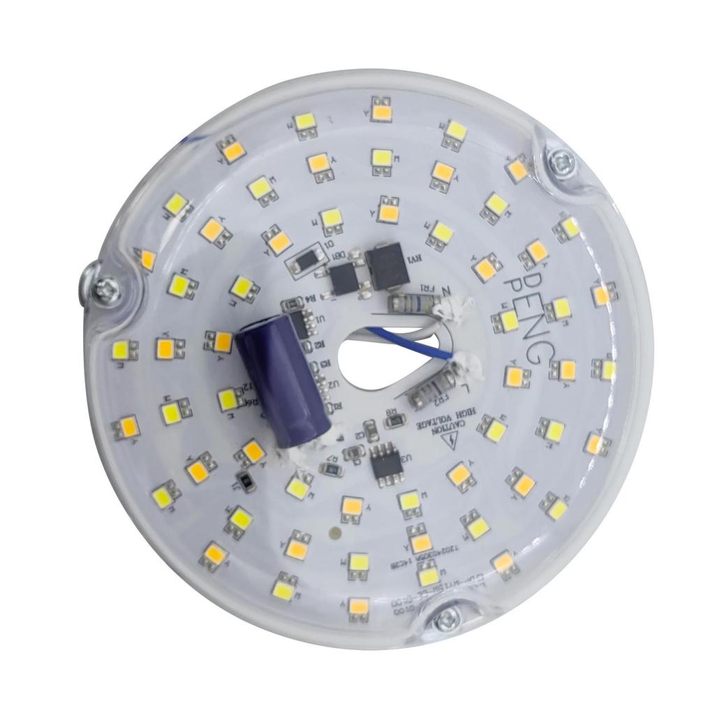 4 Inch Ceiling Fan LED Light Replacement 15w 3CCT 3000K 4000K 6000K 3 Color Dimmable Round LED Ceiling Fan Retrofit Kit