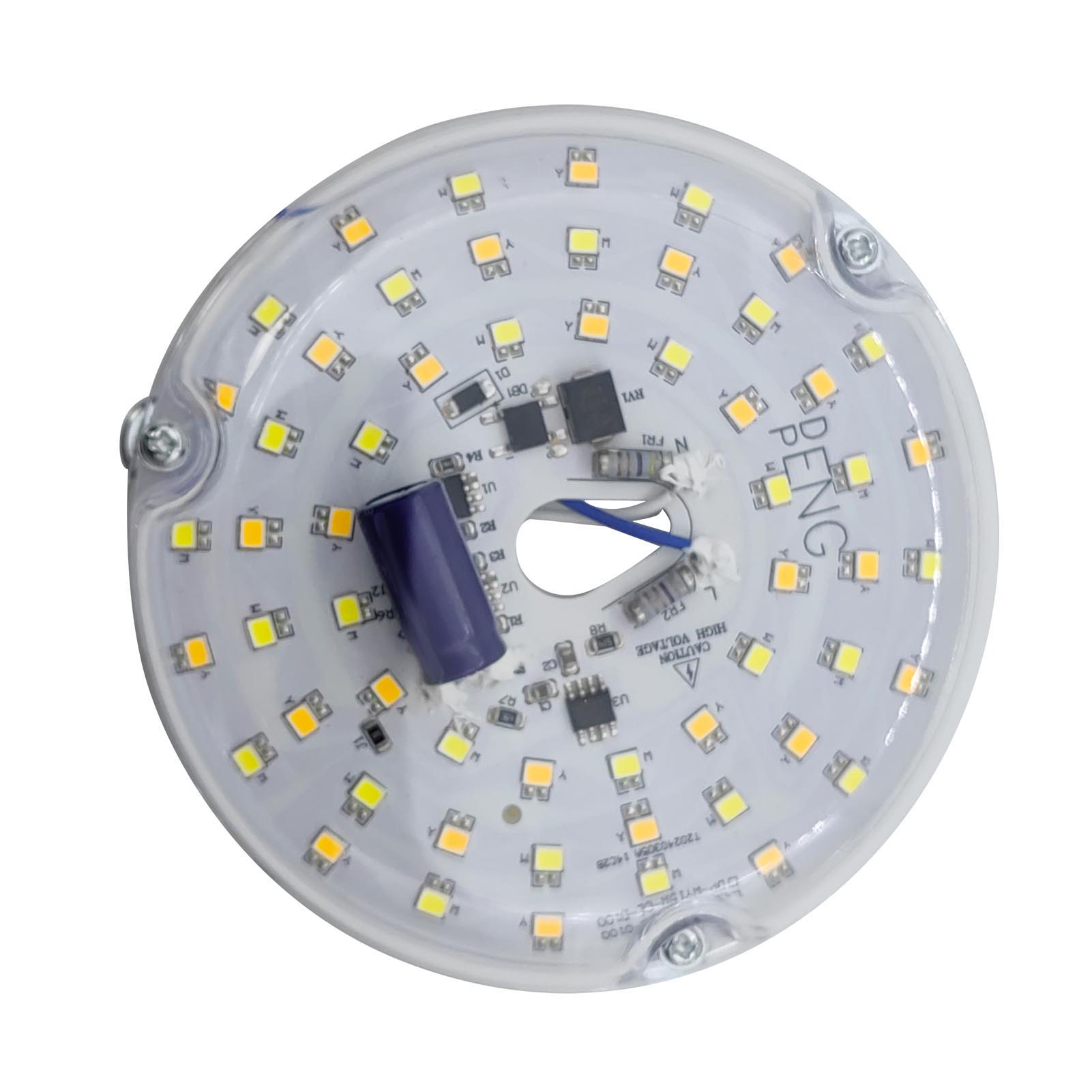 

4-дюймовый светодиодный светильник для потолочного вентилятора, замена, 15 Вт, 3CCT, 3000K, 4000K, 6000K, 3 цвета, диммируемый, круглый светодиодный комплект для модернизации потолочного вентилятора в стиле ретро