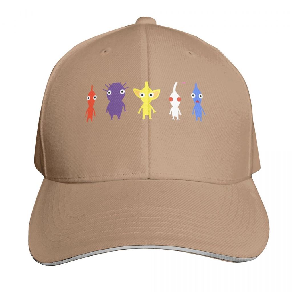 cute pikmin pattern Classic Baseball Cap New In The Hat Sunhat Custom Cap Anime Unisex Hats Womens