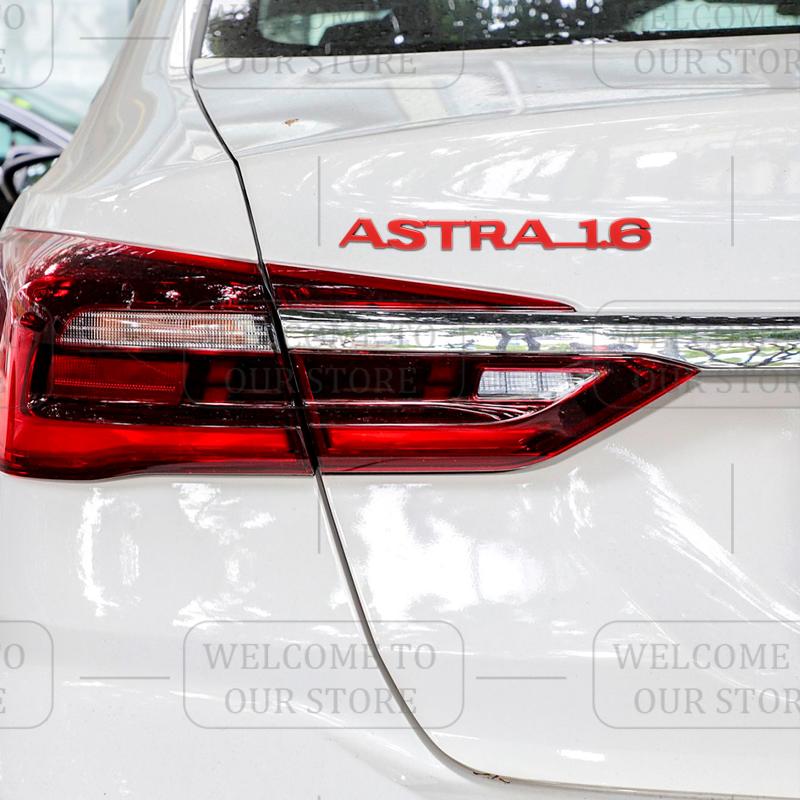 3D-Aufkleber Metall ASTRA 1.6 Emblem Kofferraum Karosserie Zeichen Aufkleber Styling Für Vauxhall VXR Opel Adam Meriva Insignia Mokka Zafira