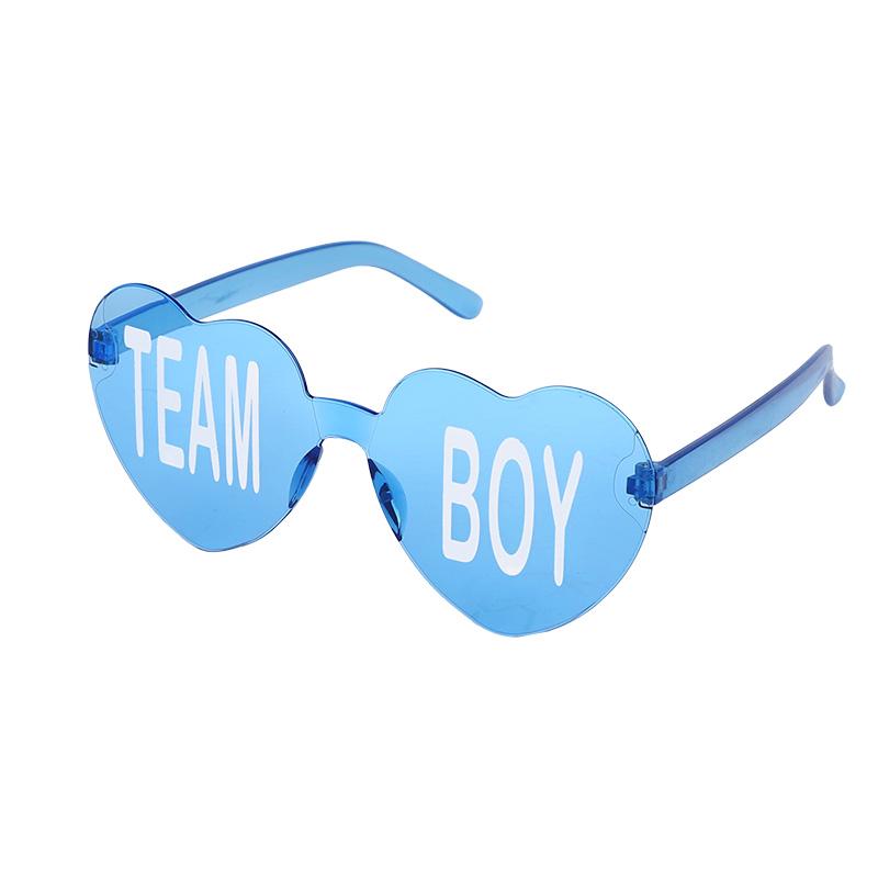 Baby Gender Reveal Party Team Boy Team Girl Glasses Decoration Supplies Blue and Pink Sunglasses Photo Props Guests Gift Favors
