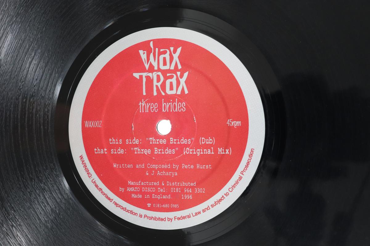 

12inch Record THREE BRIDES Three Brides WAX002 WAX TRAX 1996 UK Dance Electronica Used