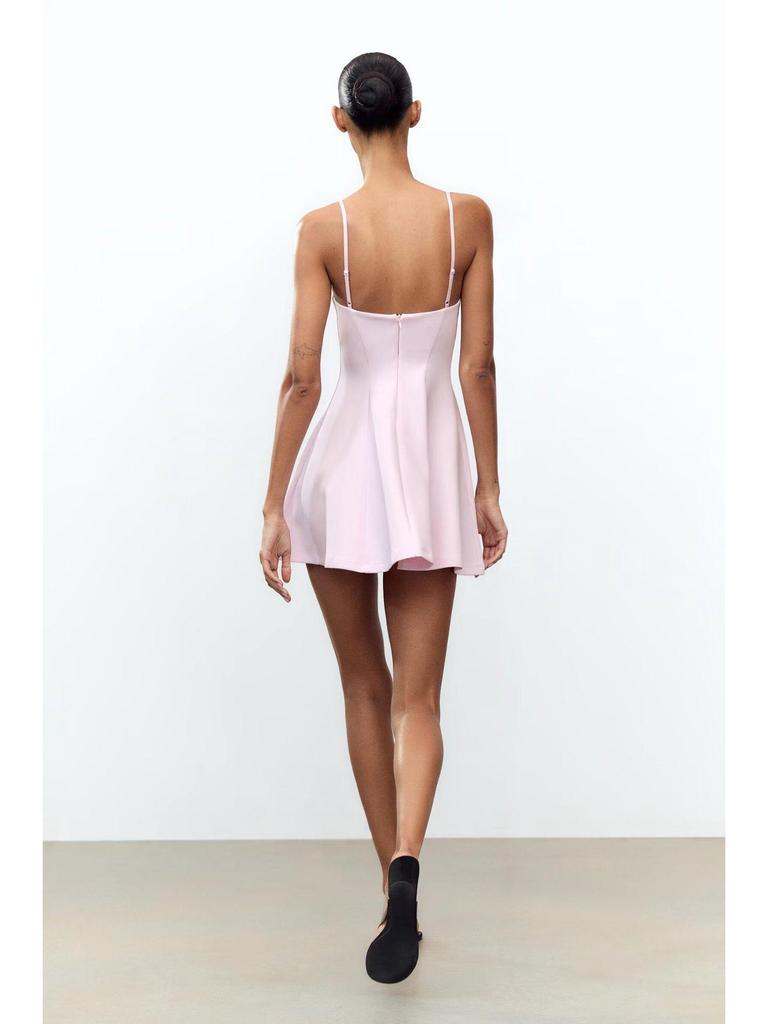 2025 Women's Spicy Girl Backless Slimming Sleeveless Short Dress, European & American Style