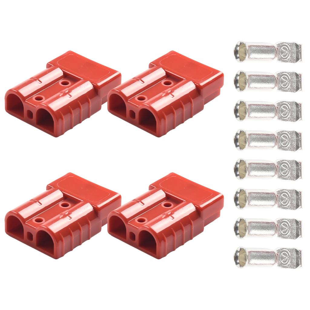 50A Connector For Anderson Style Plug Connectors DC Power Solar Caravan Motorcycle Socket Battery Charging Adapter Accessories