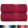 Vidaxl Guest Towels, 2 Pcs, Bordeaux 30X50 Cm, 100% Cotton