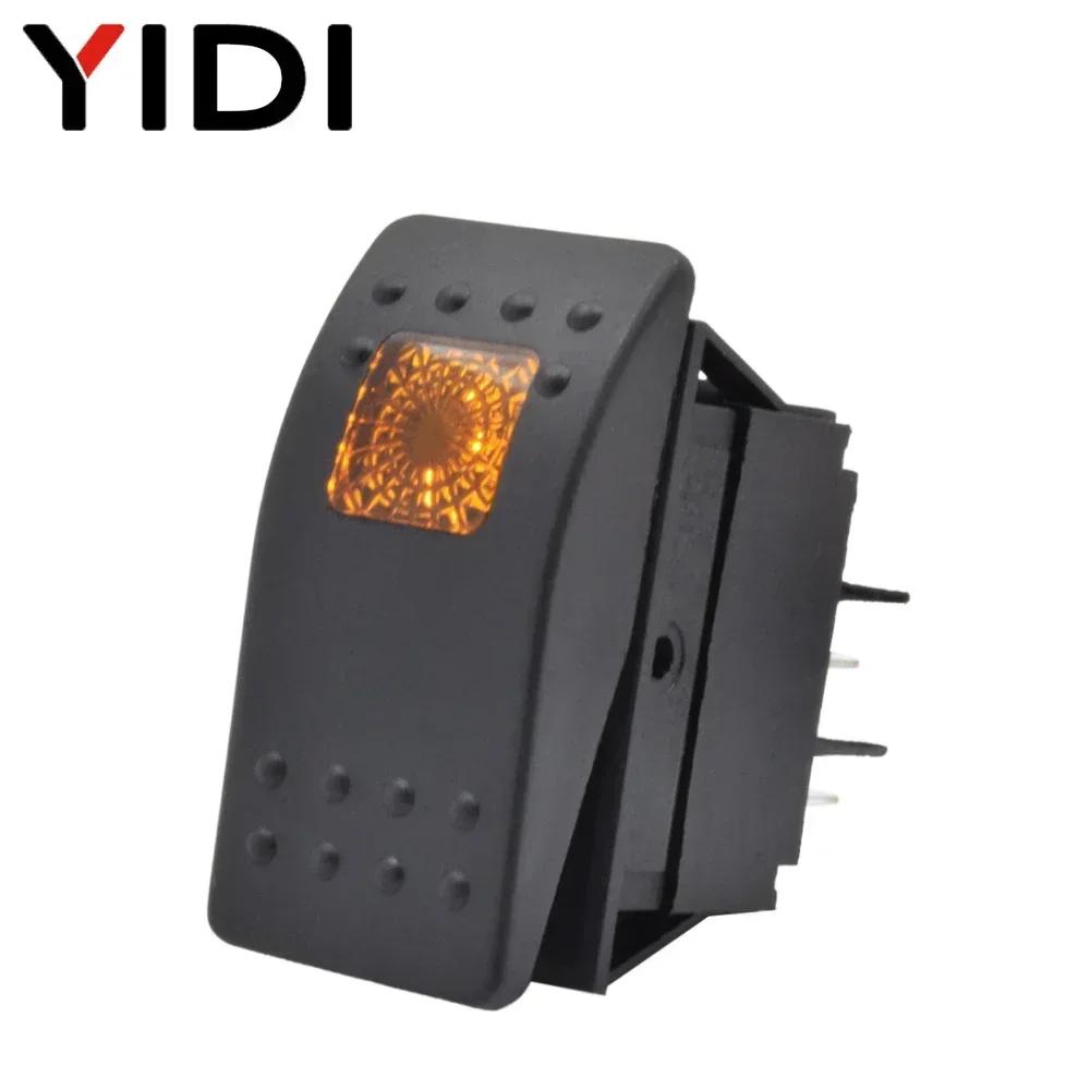 

5/10pcs Illuminated LED Bar Light Waterproof Car Boat Marine Toggle Rocker Switch 4pin 12V 24V 220V On Off DPST Button Switch 220V Light&5PCS