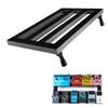 COZENTA Lightweight Aluminum Alloy Guitar Effects Angled Portable Pedalboard, Design, (42x32)