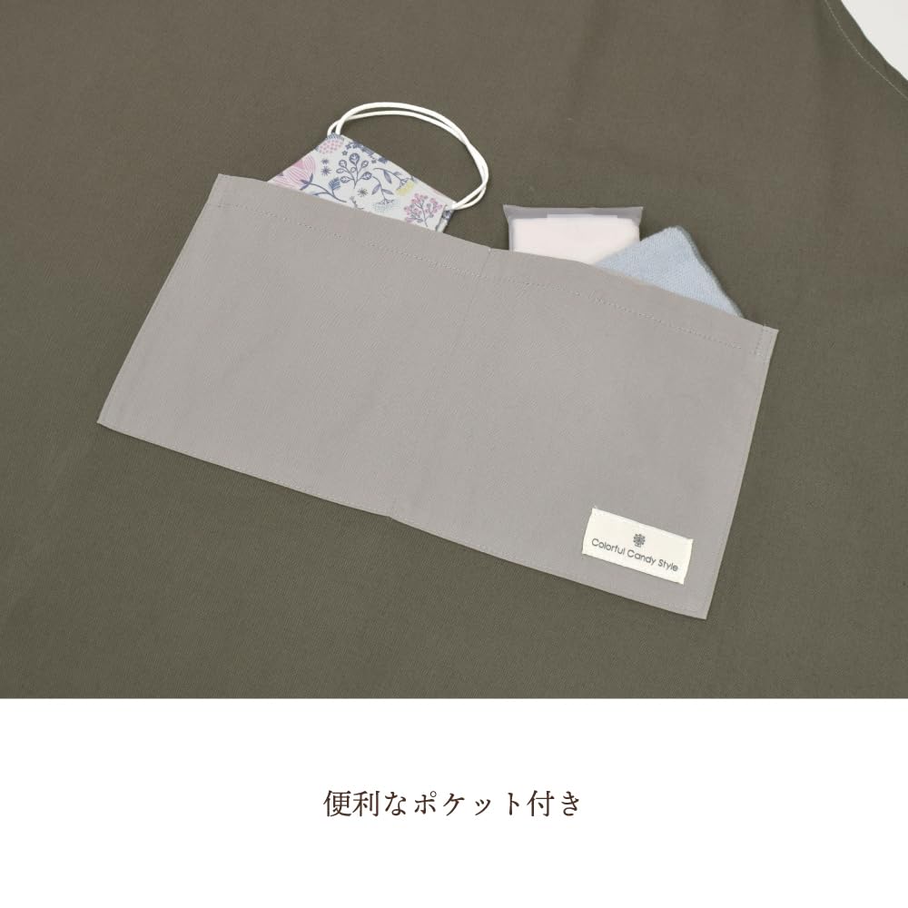 Candy Apron with Triangle Dull Dull NC503420 [Colorful Style] (150~Free Size) Scarf, Plain, Lavender, Girl's