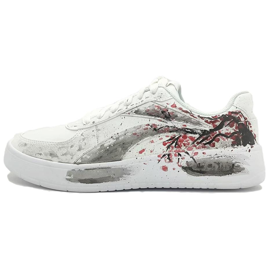 Мужские низкие скейтбордические кроссовки Li Ning, термостойкие, нескользящие и износостойкие, AGCN335-1(Команда770-) 39.5