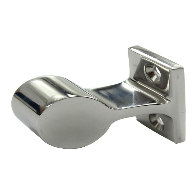 1Pc 316 Stainless Steel Boat Hand Rail Fitting Marine Railing Support Bracket Tube Stanchion Hardware Yacht 22/25mm Backward