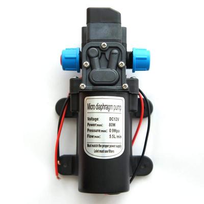 Zmart Diaphragm Pump for Freshwater, 12V 80W 0.9MPa, Pressure Switch, Self-priming Booster Pump, Automatic Switch, 330L/H