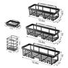 Useful Metal Bathroom Shelf Adhesive Drain Wall Mounted Shelf Removable Space Saving Shower Storage Rack Shower Area