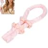 Heatless Hair Curlers No Heat Curls Headband DIY Natural Sleeping Hair Curling Styling Tool Pink