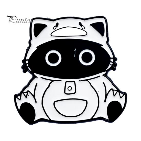 Animal Lapel Pin Cartoon Black Cat Brooch Pin, Enamel for Canvas Bags Men Women, Decorative Badge Clothing Scarves Sweaters Metal Jackets Pins