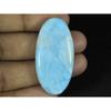 19X38X06 MM Natural Blue Larimar Oval Shape Cabochon Loose Gemstone 45Cts. LR-34