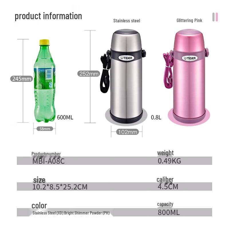 Tiger MBI-A08C 800ml Insulated Bottle