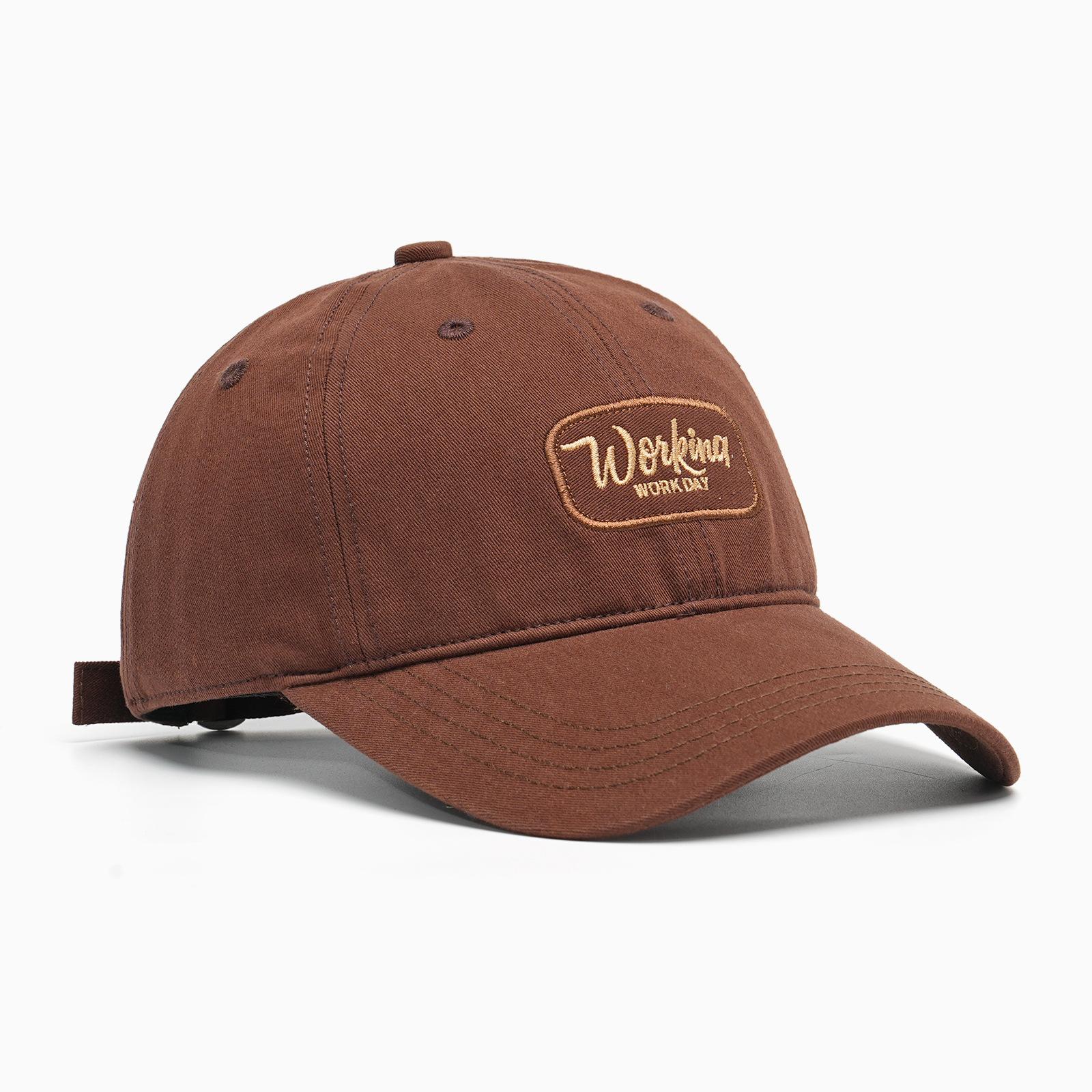 

Unisexcrossborder Aseballcapcotton Curved Brim European Americandeetoporiginal Design Embroidery Softtopcasualwashed Sticker Hat