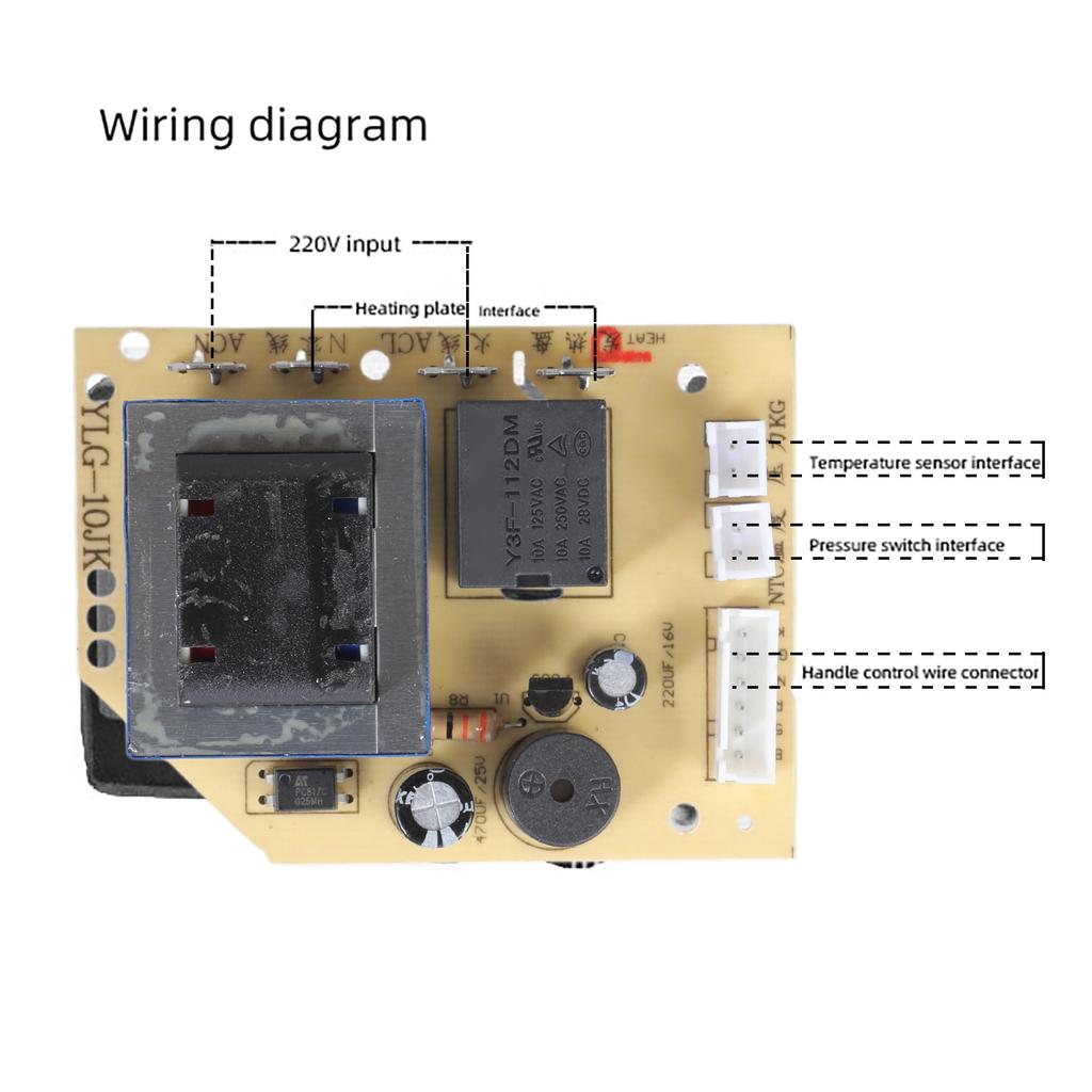 Schaltungssteuerplatine Schaltungssteuerungs-Leistungsplatine Stabilität Hauptplatine PCBA Textur Geeignet für Elektrischen Schnellkochtopf