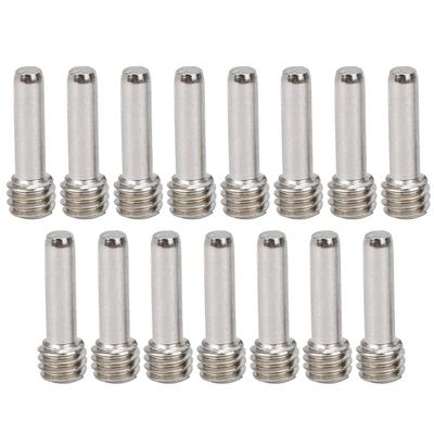 15 Stuks M4 Zeskant Schroefset Roestvrijstalen Koploze Bevestigingsmiddelen voor RC Automodellen Zilver11.3mm