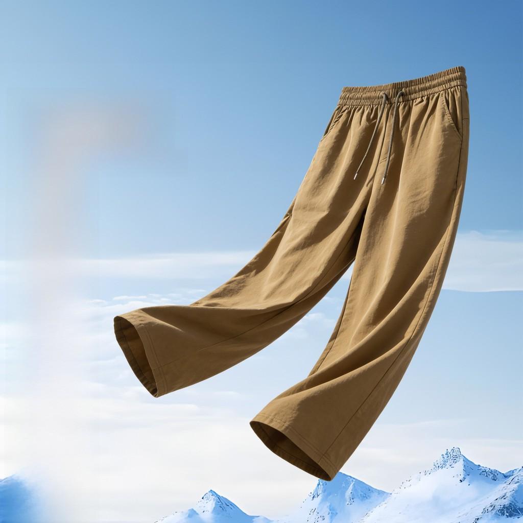 Mens Ice Silk Casual Pants With Quick Dry Fabric For Summer Active Wear