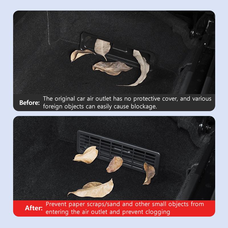 Under-seat Air Vent Protector for Tesla Model Y Juniper 2025 Under-seat Air Vent Anti-blocking Grille Protector Auto Accessories