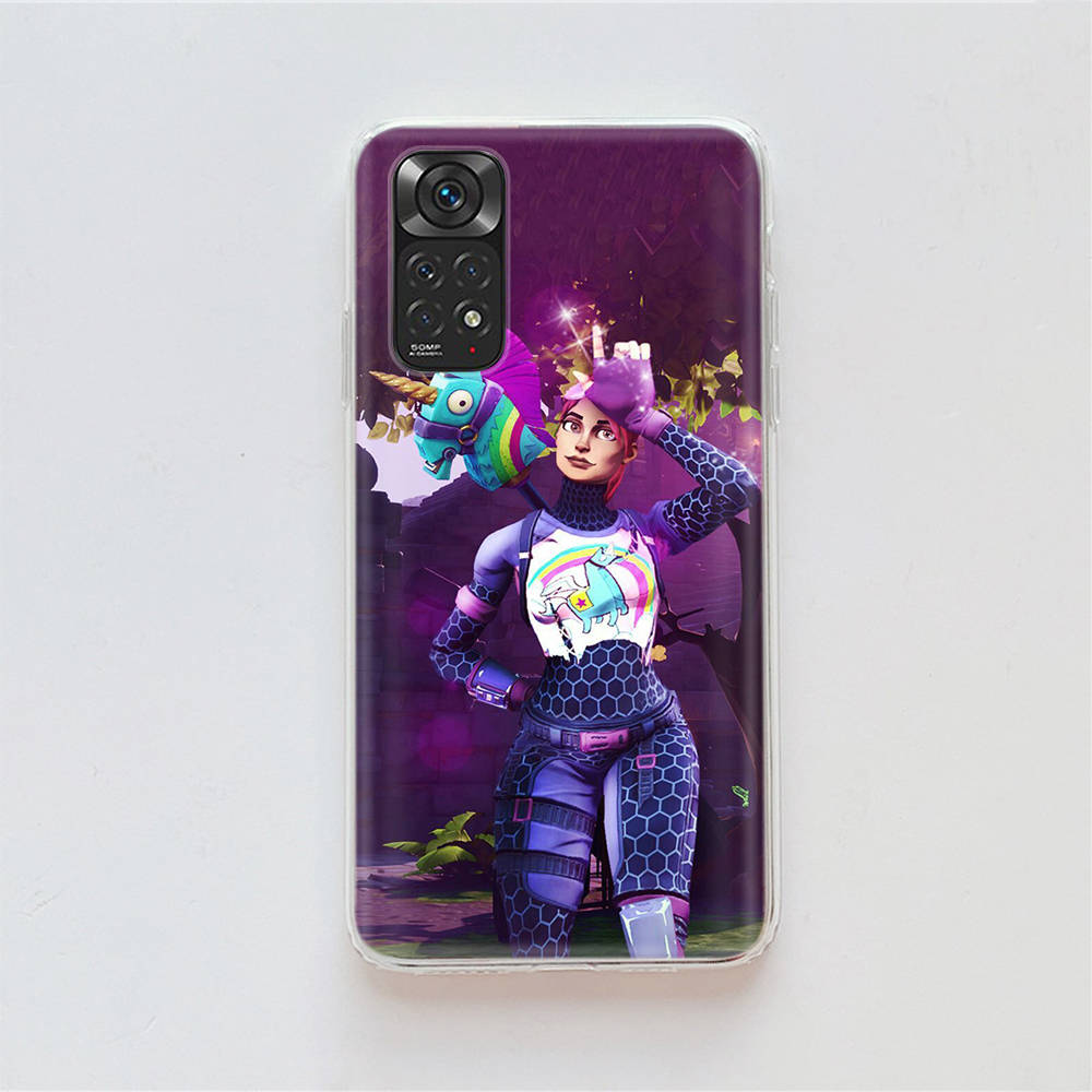 RT91 Fortnite Play Case for Samsung A04 A14 A23 A34 A54 M23 M33 M52 M53 Realme 10 9 C30S C35 C55 VIVO Y02S Y21 Y33S Y51 X80 Pro Clear Cover