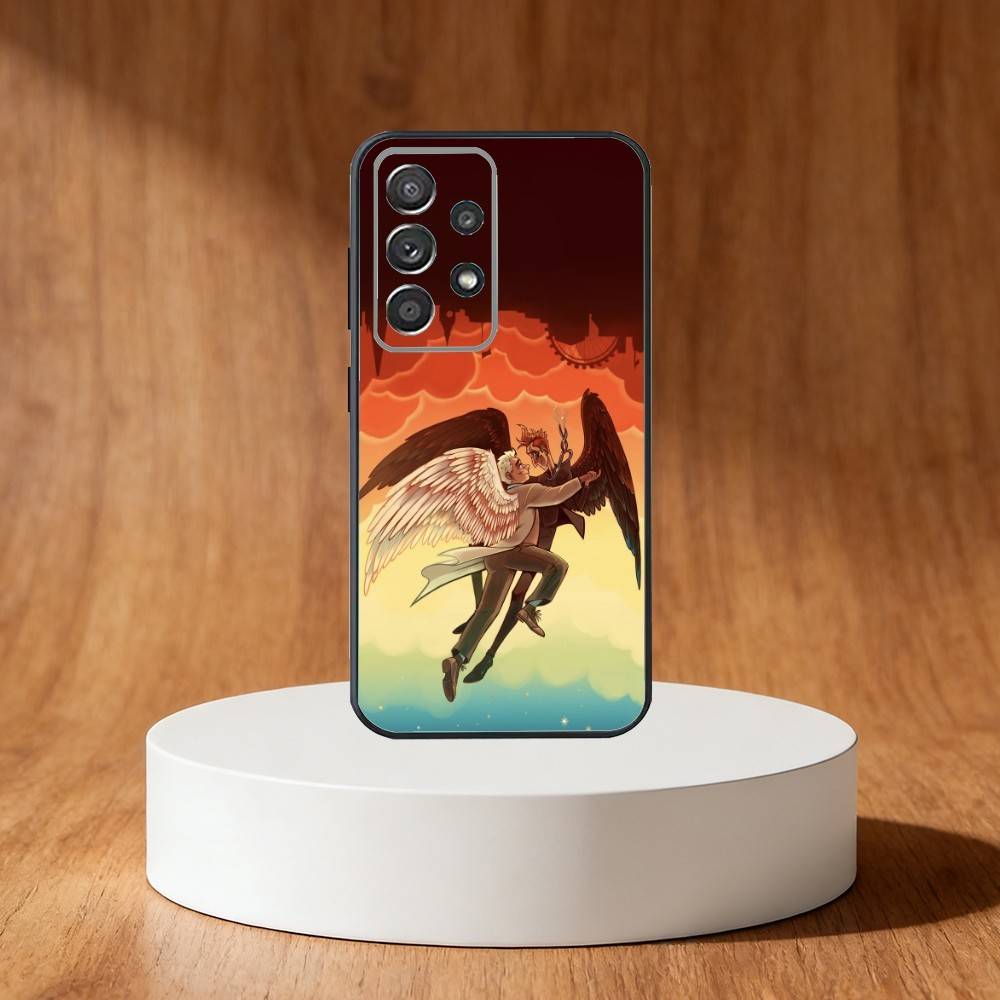 G-Good Cartoon O-Omens Phone Case For Samsung S25,S24,S21,S22,S23,S30,Ultra,S20,Plus,Fe,Note,10,9,5G Black Cover