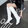 Women's Knee High Boots High Quality Leather Boot Pleated Design Women Boots Casual Western Cowboy Boot Knight Boots Botas Mujer