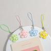 Colorful Resin Cherry Blossom Mobile Phone Lanyard Keychain for Women INS  Bag Pendant Hanging Ornament DIY Backpack Charm Gift