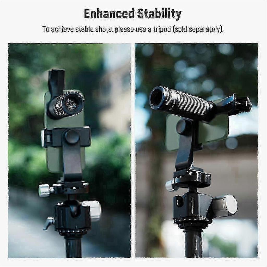 7x Telephoto Lens with Universal Clip for 17mm Thread Phone Cases Cages and Backplates