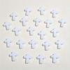 40Pcs Acrylic White Black Cross Beads For Jewelry Making Diy Handmade Necklace Bracelet Key Chain Accessories