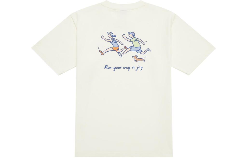 New Balance x PK SHEJISHILIANMINGKUAN Attraction Lifestyle Illustration Collection SS24 T Shirt Unisex Ecru NEE26121-IV