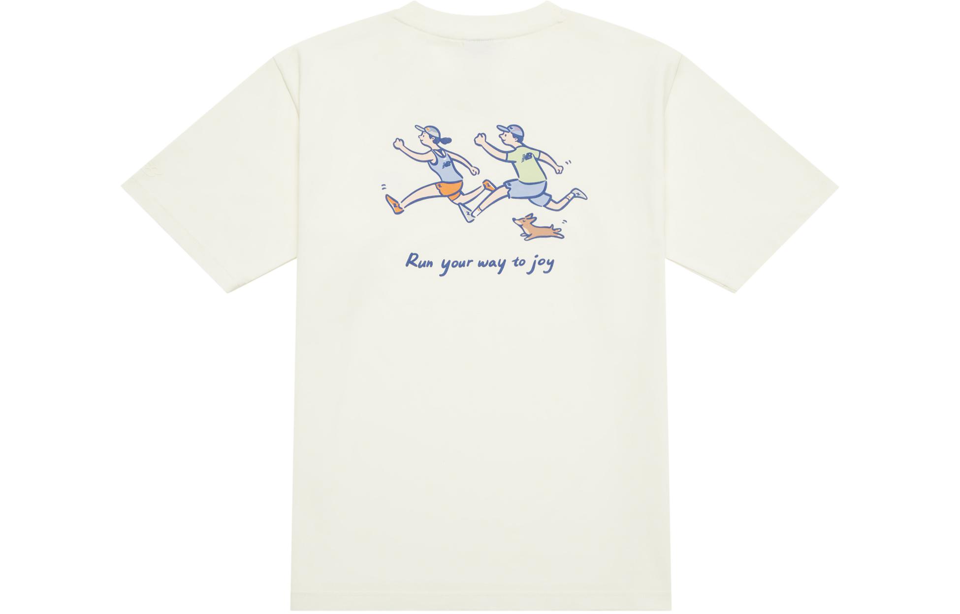 New Balance x PK SHEJISHILIANMINGKUAN Attraction Lifestyle Illustration Collection SS24 T Shirt Unisex Ecru NEE26121-IV XXL