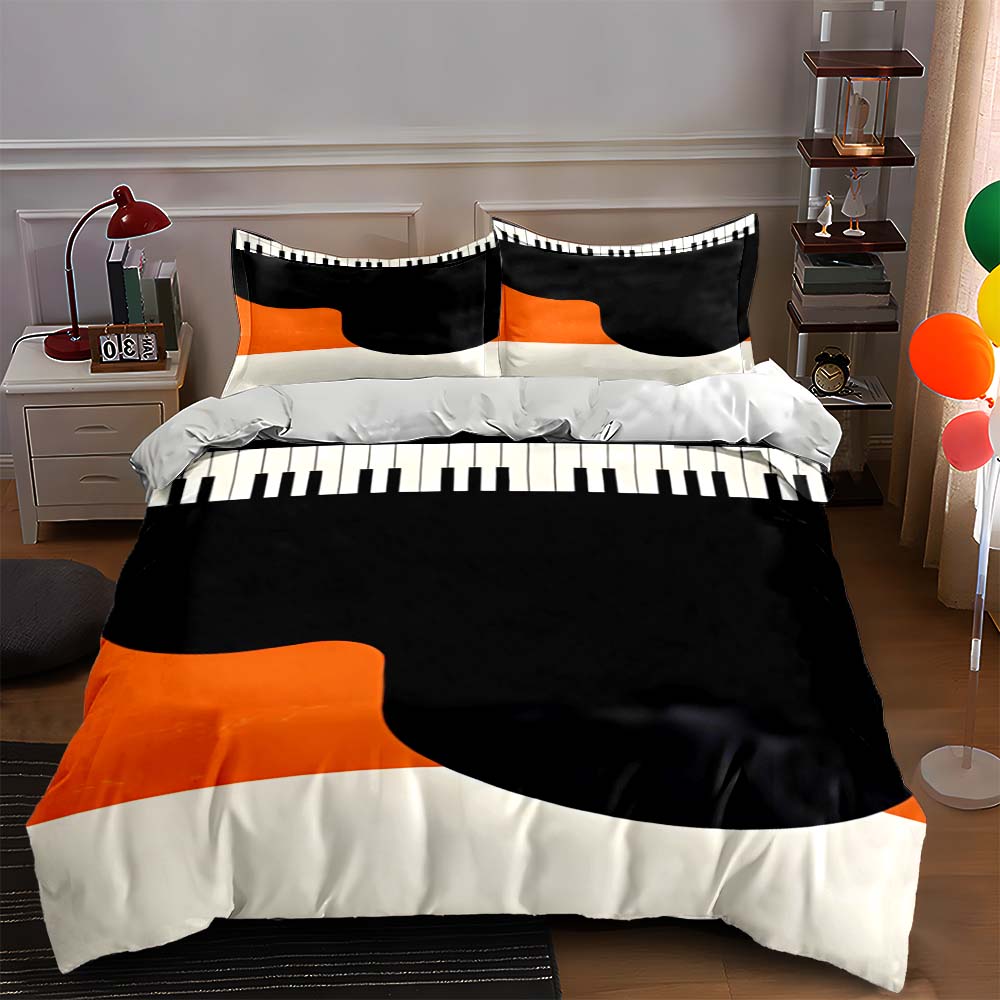 

Keyboard-inspired design. Bedding Duvet cover sets Duvet covers Pillowcases gifts (1 * Duvet Cover 2 * Pillowcases, without duvet insert) 135x200cm