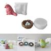 Epoxy Resin Bird Nest Ornament Mold Silicone Crafts Mold for Home Decoration