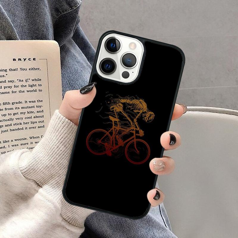 Fahrrad Rennrad Handyhülle für iPhone 17 Air 16 16e 15 Plus für Apple 13 11 12 14 Pro Max Hülle coque Schale
