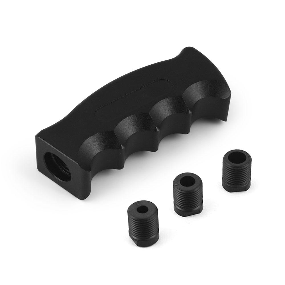 Racerbil Växelspaksknopp Växelspakskit Aluminium Böjt handtag Växelhuvud Med 8,10,12MM Adaptrar För Manuell Växellåda