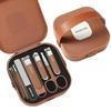 Portable Anti-Splash Nail Clippers Set with Scissors for Home Manicure