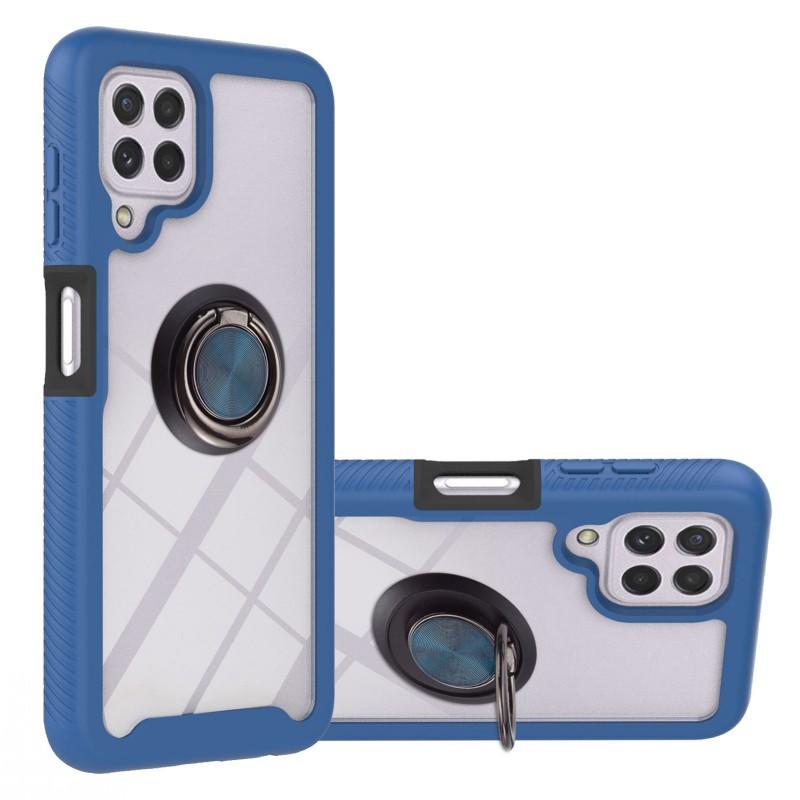 Shockproof Case For Xiaomi Redmi Note 10 Pro 10s 11 9T Mi 10T POCO M3 X3 NFC Ring Holder 3 in 1 Transparent Protect Bumper Cover