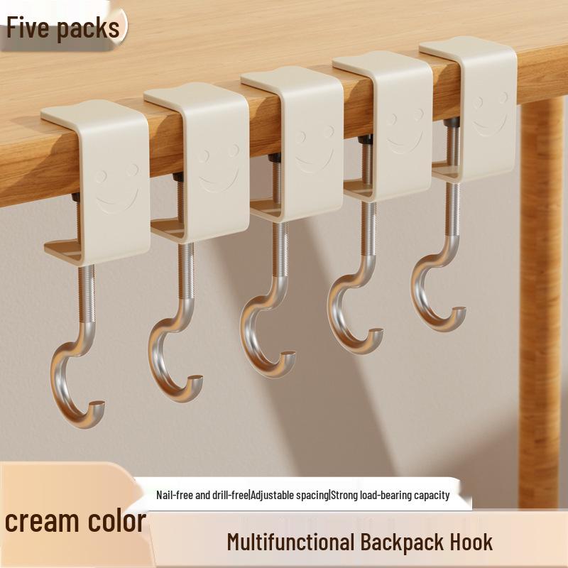 Durable Adjustable Non-Adhesive Hook for Schoolbags and More