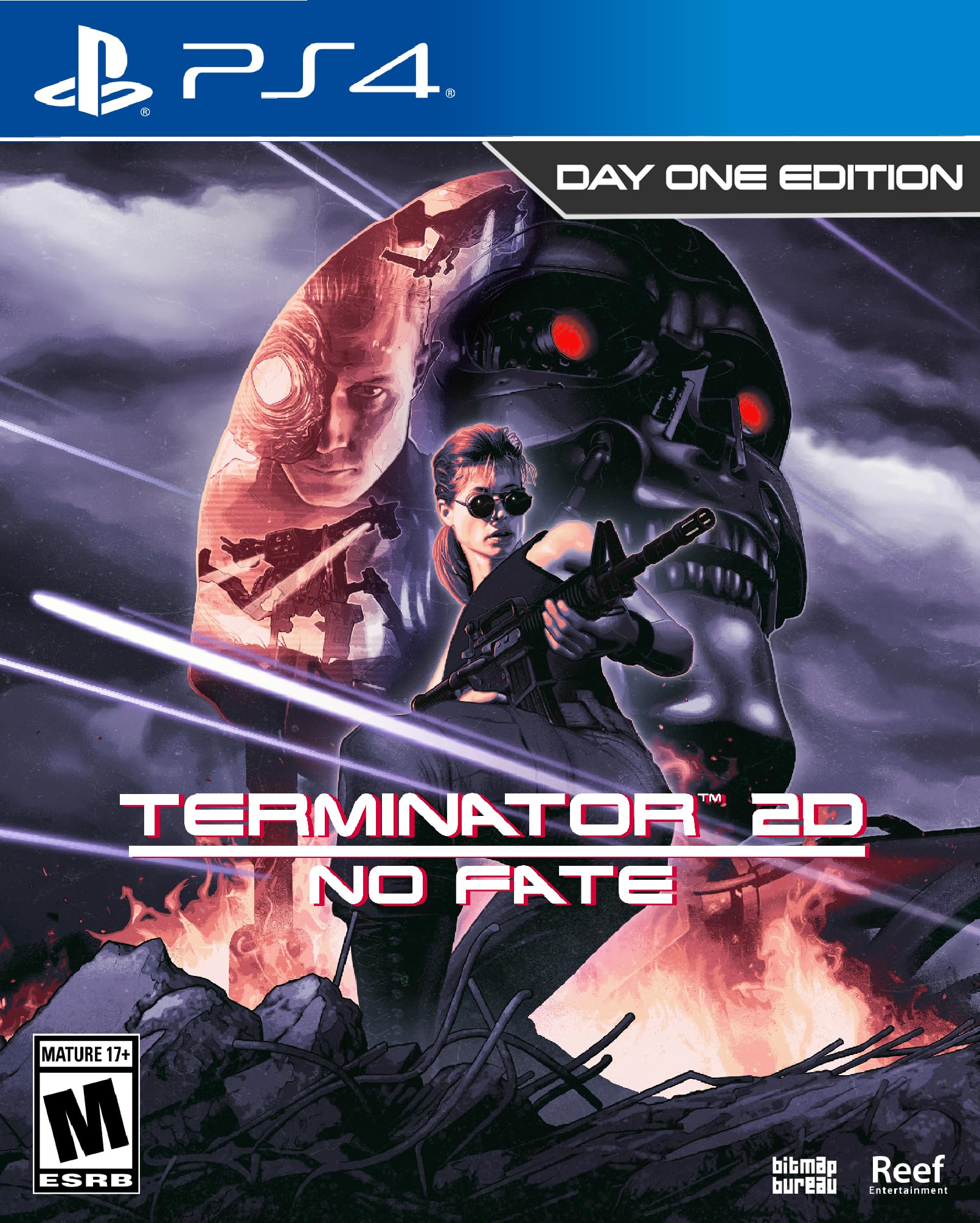 Terminator No Fate Day One Edition Северная PS4 2D (Импорт Америки) - синий