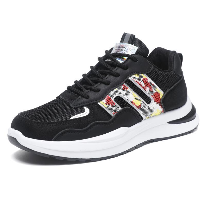 Four Seasons Mesh Breathable Men's Shoes Casual Shoes Lace-Up Student Trend Men's Shoes