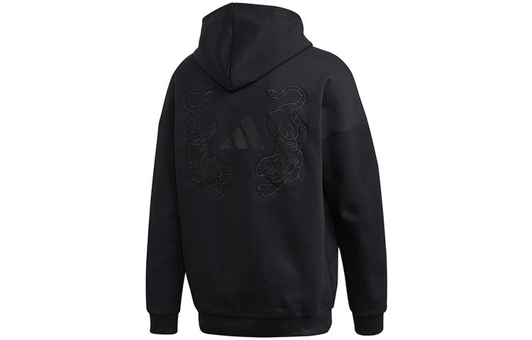 

Adidas Sweatshirts Men s Black Hooded Moderate Regular FL7749 S