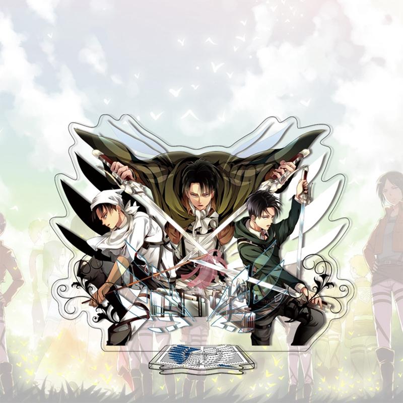 Atak na tytana akrylowy stojak zabawki modele Cosplay Anime figurka dekoracja stojaka figurka kolekcjonerska