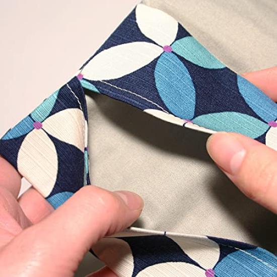 Checkered Tissue Tissue Case In Red and Made In High-quality Pouch/pocket White, 100% Cotton, Japan, Lightweight, Portable, Japanese-style, HK-1804