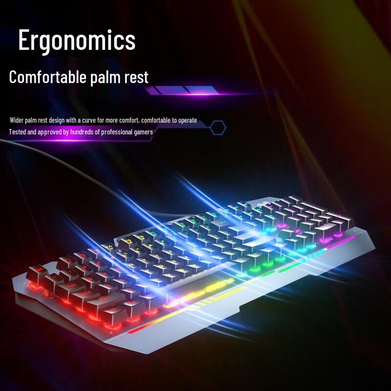 AULA F3010 Mechanical Feel Wired Keyboard and Mouse Combo