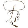 Rope Dress Accessories Knot Decorated Boho Style Waist Rope Waist Chain Braided Belt Tassles Belts